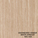 MAN MADE WOOD VENEER WHITE APRICOT QUARTER CUT STRAIGHT GRAIN X24 FOR FUNITURE