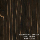 DECORATION FANCY RECON WOOD VENEER GOLD EBONY QUARTER STRAIGHT X2121 FOR HOTEL