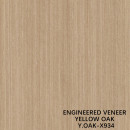 CUSTOMIZED ARTIFICIAL WOOD VENEER YELLOW OAK STRAIGHT CUT FINE-LINE X934 DOOR