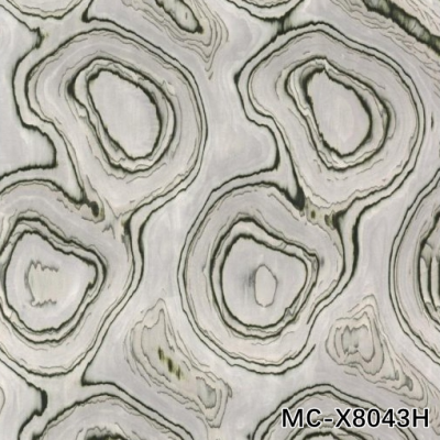 HIGH-END CUSTOM ENGINEERED WOOD VENEER OF MUSCOVITE MC-X8043H RING GRAIN 0.4MM OEM FACTORY OF CHINA
