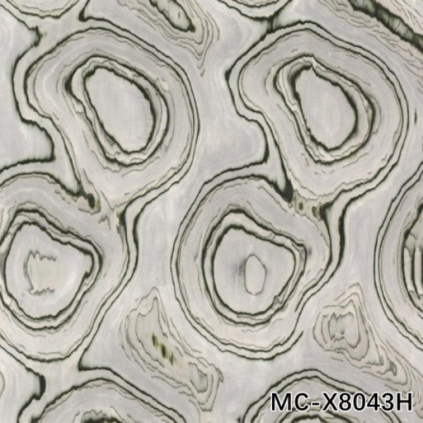 HIGH-END CUSTOM ENGINEERED WOOD VENEER OF MUSCOVITE MC-X8043H RING GRAIN 0.4MM OEM FACTORY OF CHINA