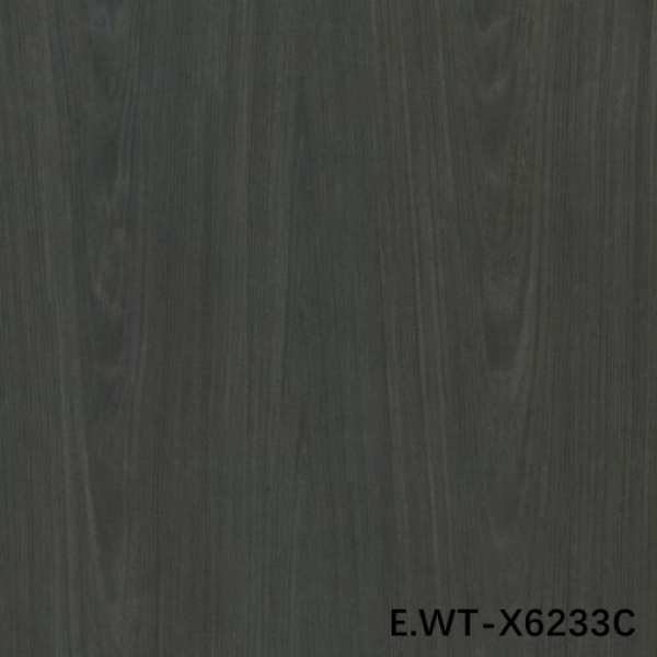 HIGH-END CUSTOM ENGINEERED WOOD VENEER OF EUROPEAN WALNUT E.WT-X6233C CROWN CUT DARK BROWN FOR HOTEL DECORATION CHINA MAKES