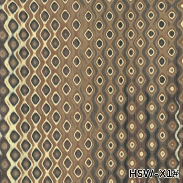 HIGH-END CUSTOM ENGINEERED WOOD VENEER OF HOLLOW SQUARE WOOD HSW-X1# IRREGULAR LATTICE TEXTURE FOR WALL PANELS CHINA OEM FACTORY