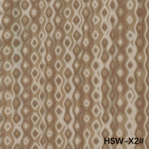 HIGH-END CUSTOM ENGINEERED WOOD VENEER OF HOLLOW SQUARE WOOD HSW-X2# IRREGULAR LATTICE TEXTURE 0.5MM THICKNESS FOR FANCY PANELS