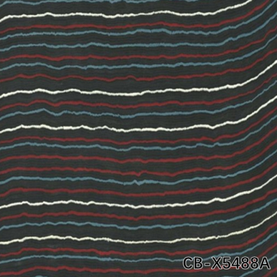 HIGH-END CUSTOM ENGINEERED WOOD VENEER OF COLOURED BEECH CB-X5488A WAVY PATTERN