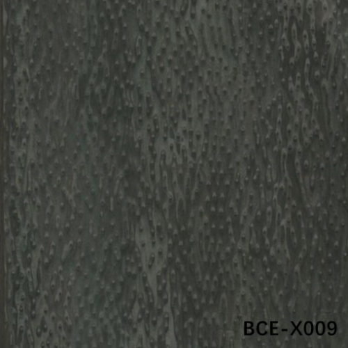 HIGH-END CUSTOM ENGINEERED WOOD VENEER OF BLACK CAT'S EYE BCE-X009 WOOD BURL GRAIN