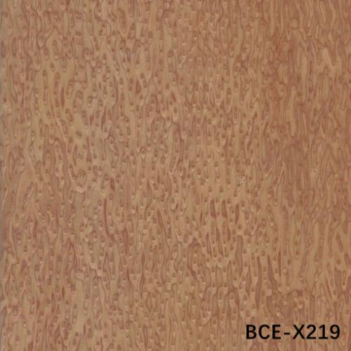 HIGH-END CUSTOM ENGINEERED WOOD VENEER OF BROWN CAT'S EYE BEC-X219 WOOD BURL GRAIN