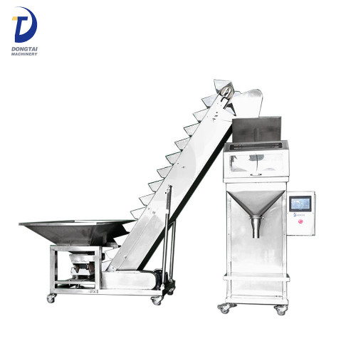 Semi-automatic weighing particle packing machine
