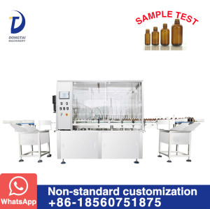 Automatic small bottle filling and capping machine