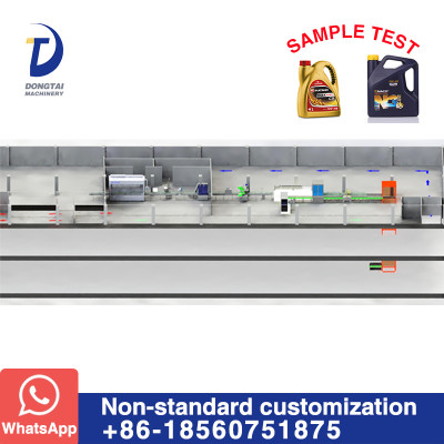 Automatic Lubricants Bottle Filling and packaging Line