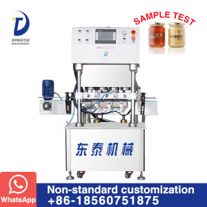 Automatic linear type vacuum capping machine