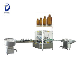 Auto 304 stainless steel bottle feeding/collecting turntable,electric cigarette liquid/essential oil filling capping machine
