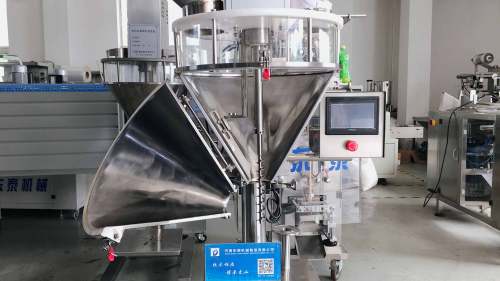 Semi auto weighing cocoa powder/milk powder/cake powder filling machine