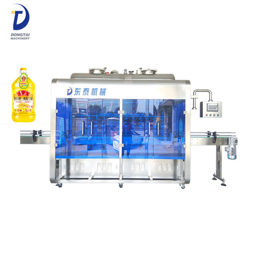 5L Automatic Bottle Filling Machine , Stainless Steel Edible Oil Glass bottle Filling Machine