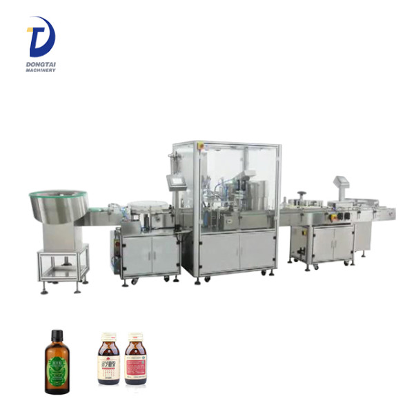 automatic small bottle filling capping and labeling machine for perfume,cosmetics,syrup