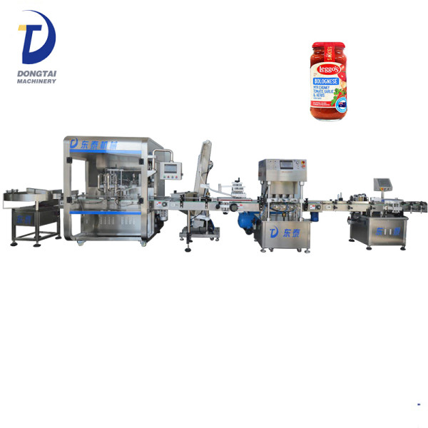 Automatic hot tabasco sauce filling machine