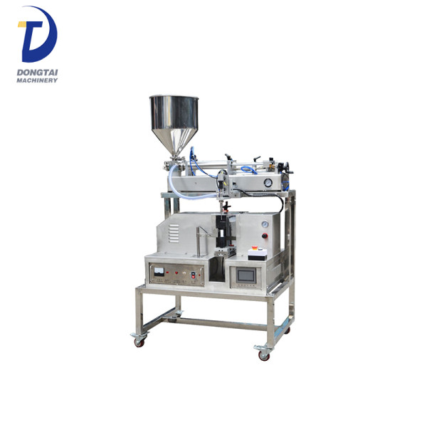 Semi-Automatic Ultrasonic Cosmetic toothpaste ointment tube filling and sealing machine