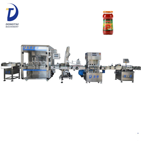 Strawberry / tomato sauce glass bottle filling machine