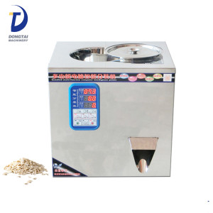 semi automatic vibration quantitative food grains tea filling machine