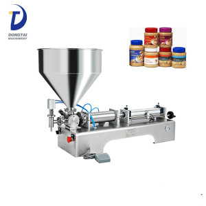Semi automatic pneumatic / cream / tooth / liquid paste filling machine for paste