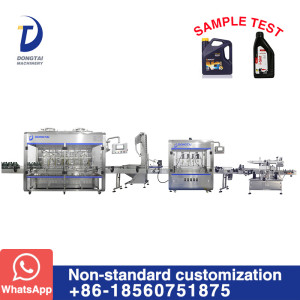 filling machine and production line for automatic Lube/engine/edible/olive oil filler bottling