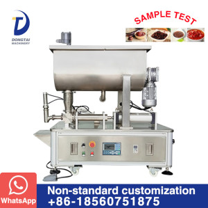 Semi automatic manual / peanut / tomato / food paste filling machine with mixer