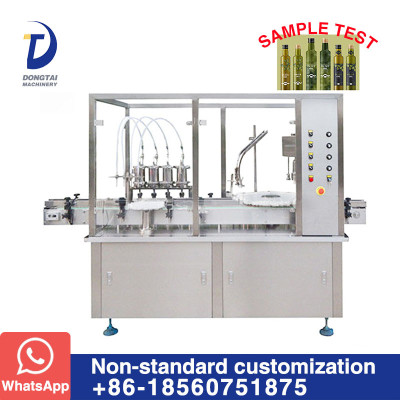 Automatic Olive oil glass bottle filling and capping machine complete olive oil line
