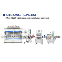 Glass bottle chili sauce complete packaging line brings health to customers