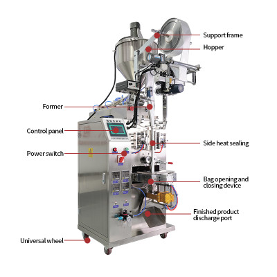 Long bag liquid packaging machine Bag packaging machinery does not drip does not leak