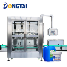 Fully automatic drum weighing and lubricating oil filling machine