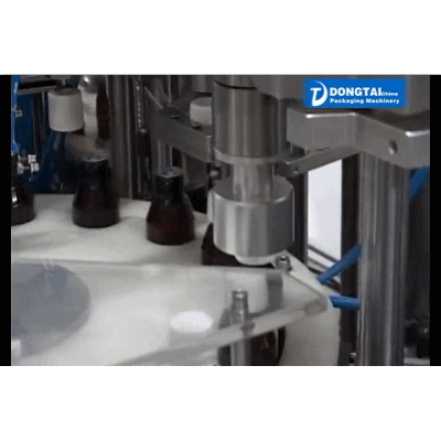 essential oil small bottle gorilla filling capping and labeling machine