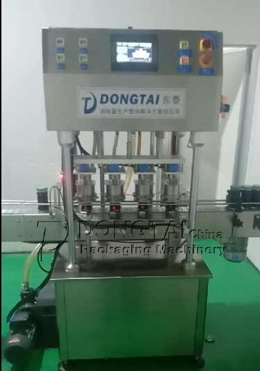What is the speed of automatic 4 heads vacuum capping machine?