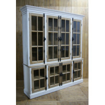 TWO PART BOOKCASE
