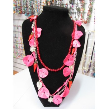 Beaded necklace-044