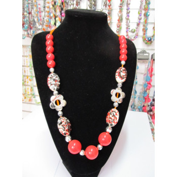 Beaded necklace-018