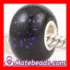 Pandora Style Dichroic Foil Glass Beads 925 silver single core