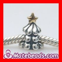 Pandora christmas tree charms with gold star beads