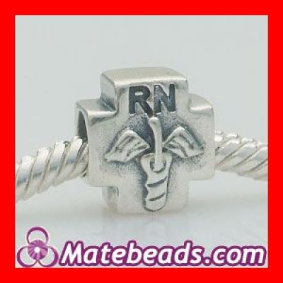 Chamilia sterling silver RN nurse charm beads