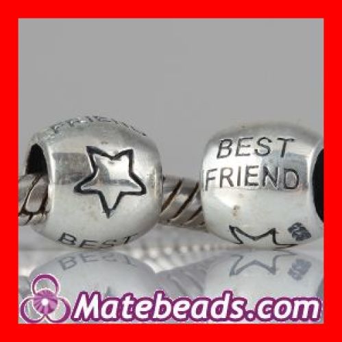 pandora sterling silver best friend  charm beads