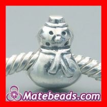 Sterling Silver Pandora Snowman charm Beads