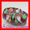 Drum Shape Glass Beads