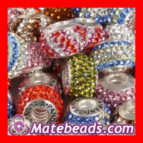 Mix 50 Pcs Different Style pandora swarovski crystal beads wholesale