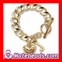Juicy Couture Bracelet with Golden Big Love Heart
