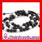 Wholesale Fashion Shamballa Necklaces with Black and Crystal Ball Beads