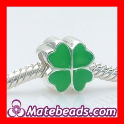 Four Leaf Clovers Pandora sterling silver Bead