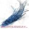 Wholesale Thin Ink Blue Dyed Bird Feather Hair Extension
