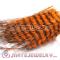 Wholesale Thin Orange Dyed Bird Feather Hair Extension