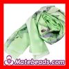New Design Painting Floral Oblong Silk Scarves Cheap