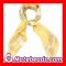 Yellow Printed Floral Silk Scarves 50*50CM