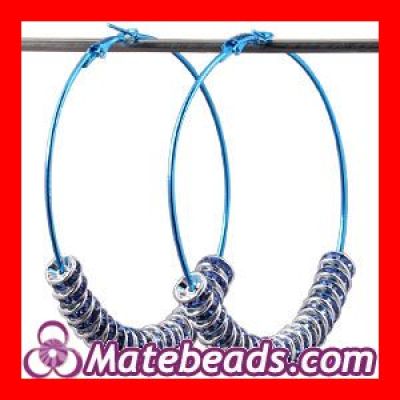 HOT Basketball Wives Inspired Bling Beads Hoop Earrings